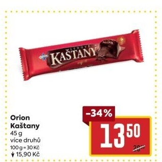 Ledové kaštany Orion