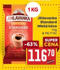 Mletá káva Standard Jihlavanka