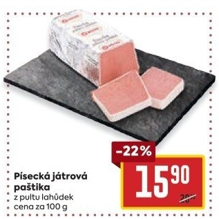 Paštika játrová písecká Maso uzeniny Písek