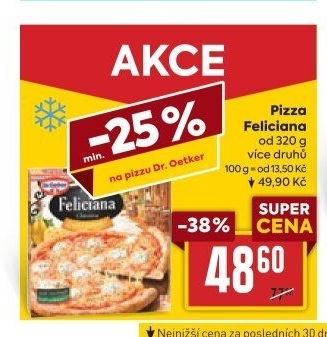 Pizza mražená FelicianaDr. Oetker