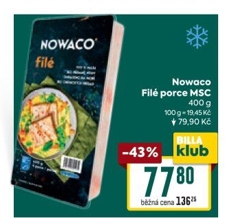 Rybí filé mražené Nowaco