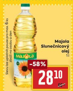 Slunečnicový olej Majola