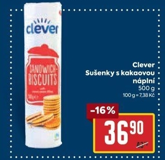 Sušenky Sandwich Clever