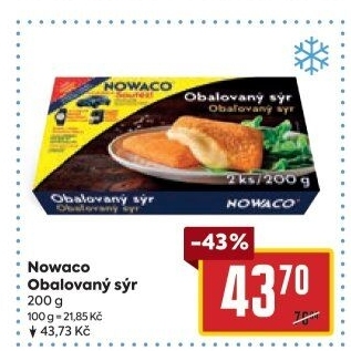 Sýr obalovaný mražený Nowaco