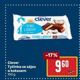 Tyčinka se sójou a kokosem Clever