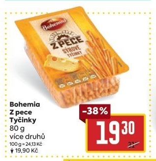 Tyčinky Z pece Bohemia Chips