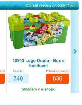 10913 Lego Duplo - Box s kostkami
