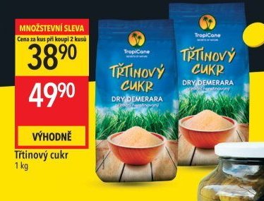 Třtinový cukr, 1 kg