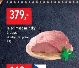 Telecí maso na řízky Globus