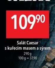Salát Caesar s kuřecím masem a sýrem