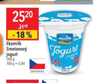 Ekomilk Smetanový jogurt