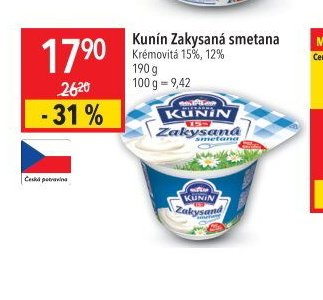 Kunín Zakysaná smetana