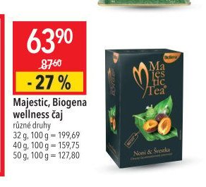 Majestic, Biogena wellness čaj