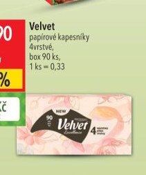 Velvet papírové kapesníky