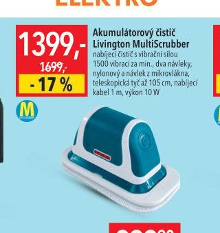 Akumulátorový čistič Livingston MultiScrubber