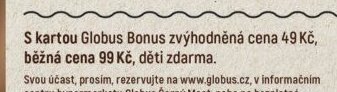 Bezlepkové odpoledne (s kartou Globus Bonus)