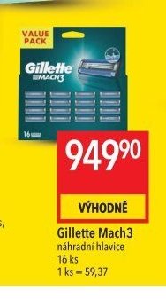 Gillette Mach3 náhradní hlavice