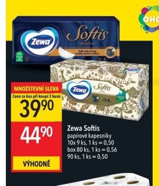 Zewa Softis papírové kapesníky