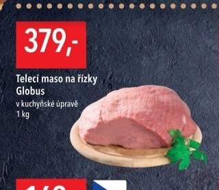 Telecí maso na řízky Globus