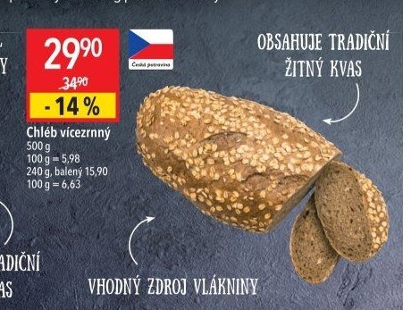 Chléb vícezrnný