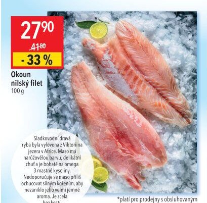 Okoun nilský filet