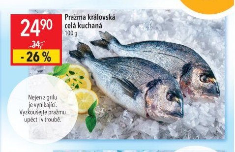 Pražma královská celá kuchaná