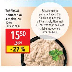Tuňáková pomazánka s makrelou