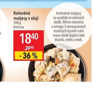 Kořeněné matjesy v oleji