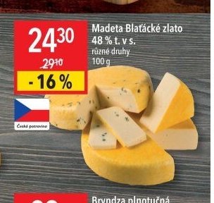 Madeta Blaťácké zlato 48 % t. v s.