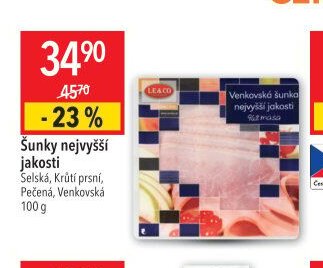 Šunky nejvyšší jakosti