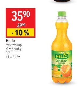 Hello ovocný sirup
