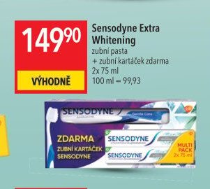 Sensodyne Extra Whitening zubní pasta + zubní kartáček