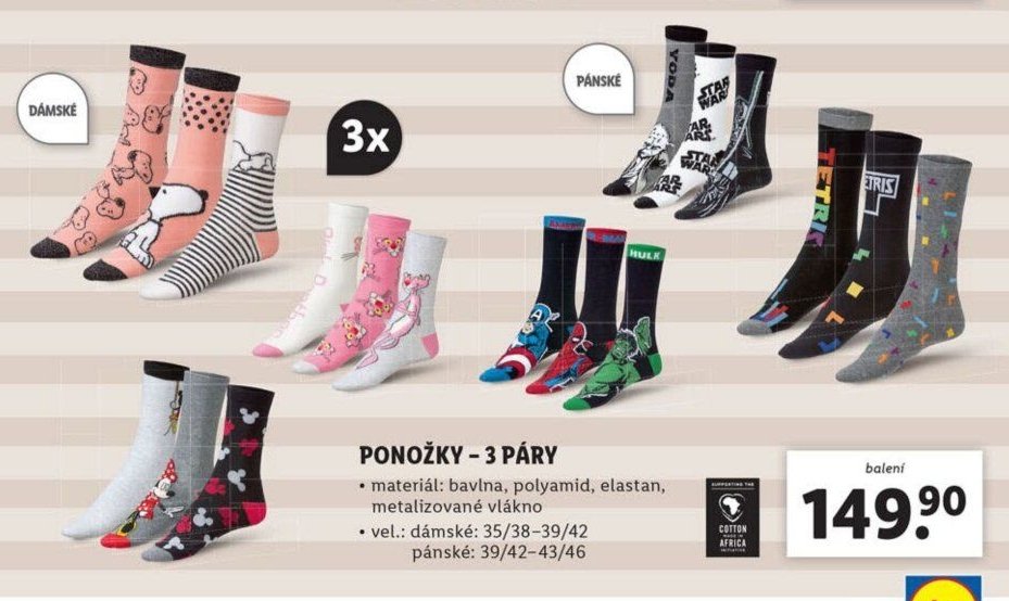 Ponožky – 3 páry
