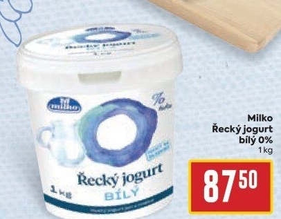 Bílý jogurt řecký 0% Milko