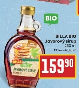 Javorový sirup Naše Bio Billa