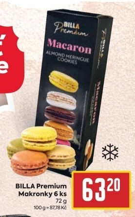 Makronky mražené Premium Billa