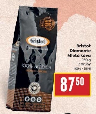 Mleté kávy Diamante Bristot