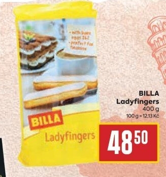 Piškoty cukrářské Ladyfingers Billa