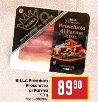 Šunka Prosciutto di Parma Premium Billa