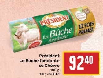 Sýr kozí La Buche de Chévre Président
