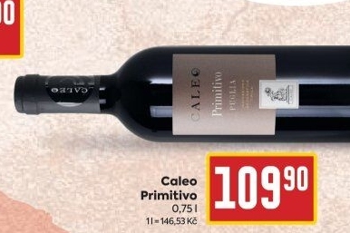 Víno Primitivo Caleo