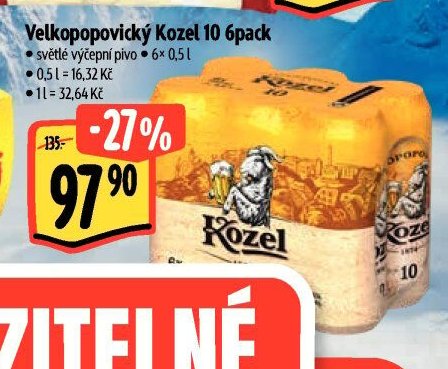 Velkopopovický Kozel 10 6pack