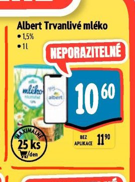 Albert Trvanlivé mléko