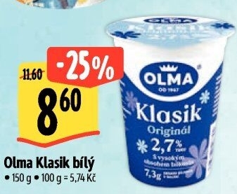 Bílý jogurt Klasik Olma