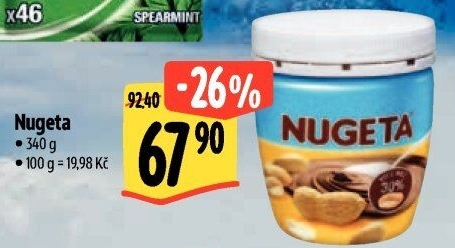 Čokokrém arašídový Nugeta Orion