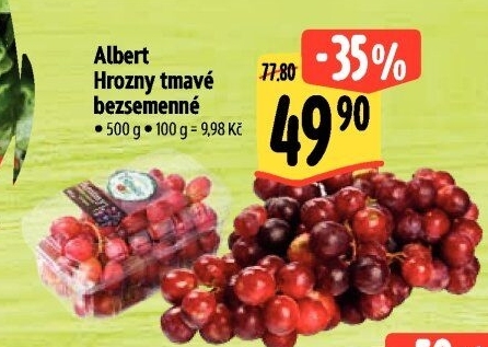Hrozny tmavé bezsemenné Albert