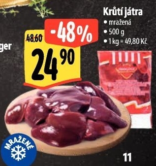 Játra krůtí mražená