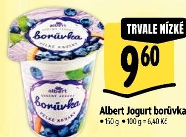 Jogurt ochucený Albert