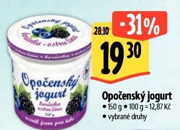 Jogurt ochucený Opočenský Bohemilk