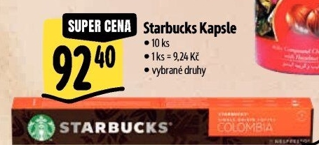 Kapsle Nespresso Starbucks
